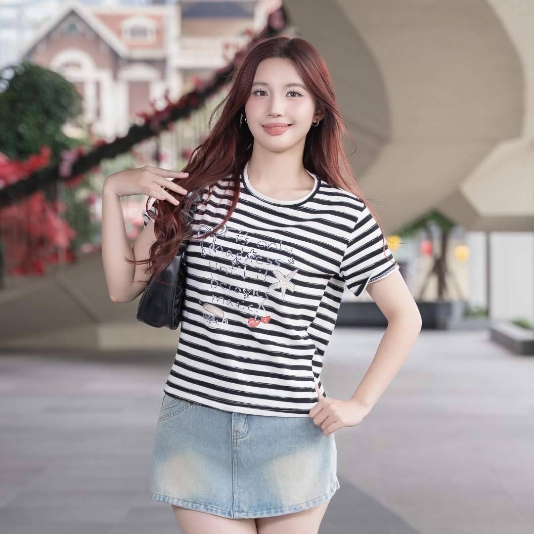 AT51 - Áo Thun nữ Soft Line Tee Form Rộng
