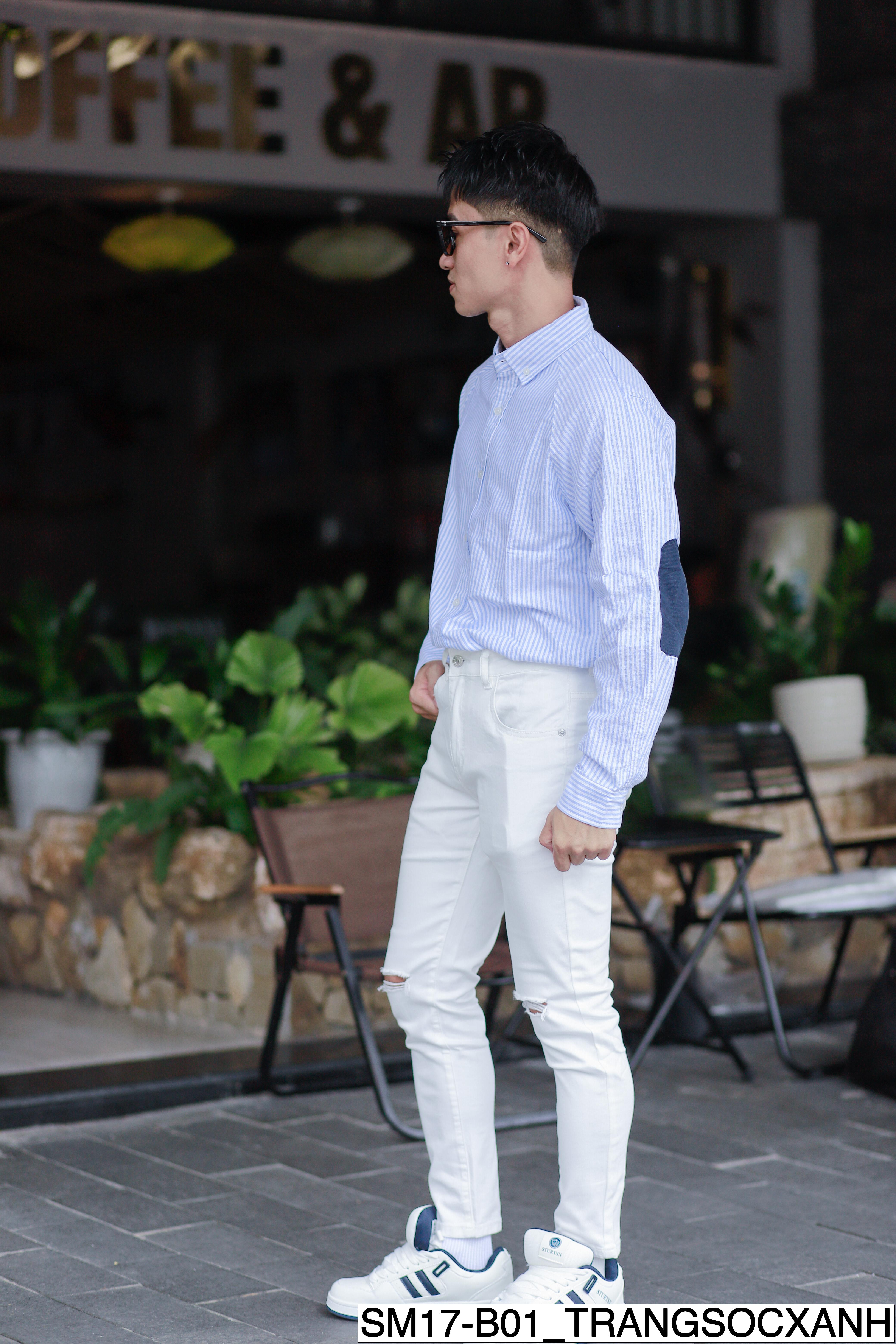 B01 SM17 - Áo sơ mi nam button-down cổ điển_thumbnail_6