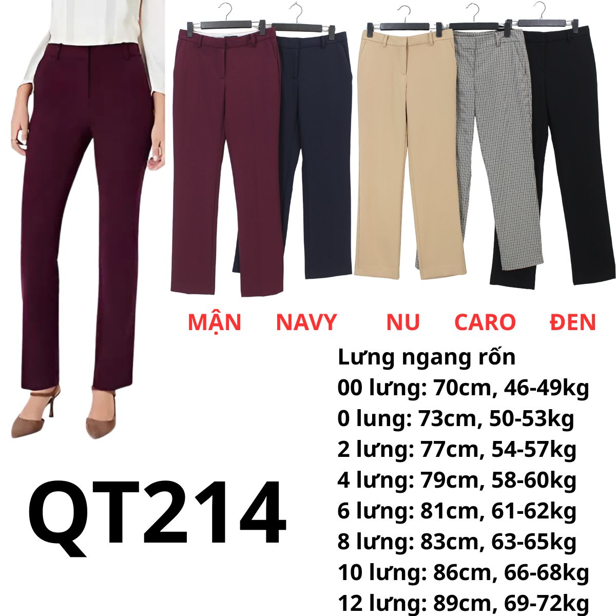 QT214-QUẦN TAY ANTAYLO