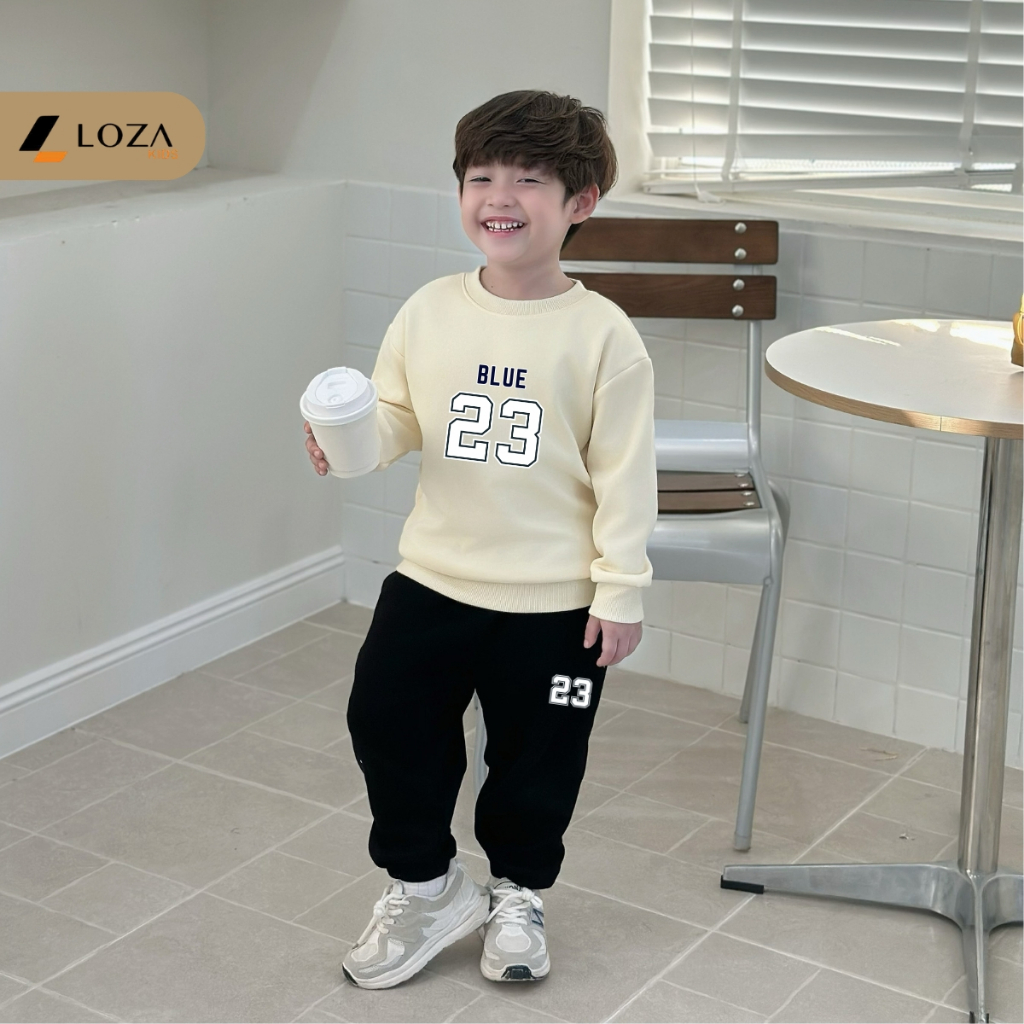 Bộ nỉ bé trai in số 23 - Loza Kids BI558_thumbnail_1