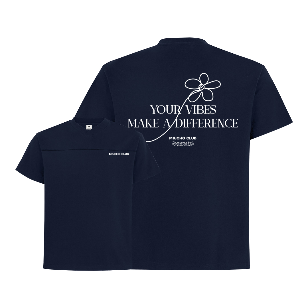 Áo thun cổ tim local brand form rộng chất vải cotton 2C 250GSM 1728 Miucho in basic_thumbnail_6