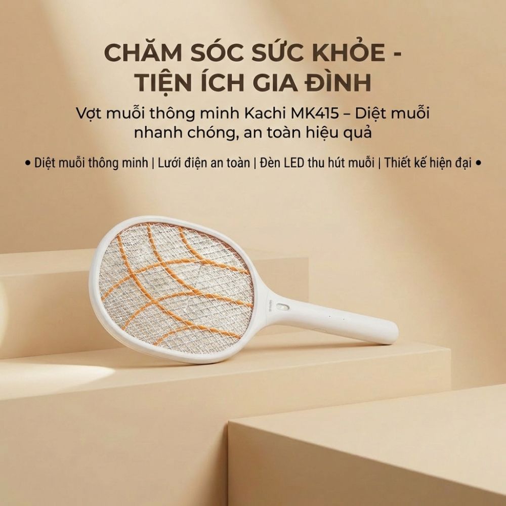 Vợt muỗi Kachi - hàng chính hãng