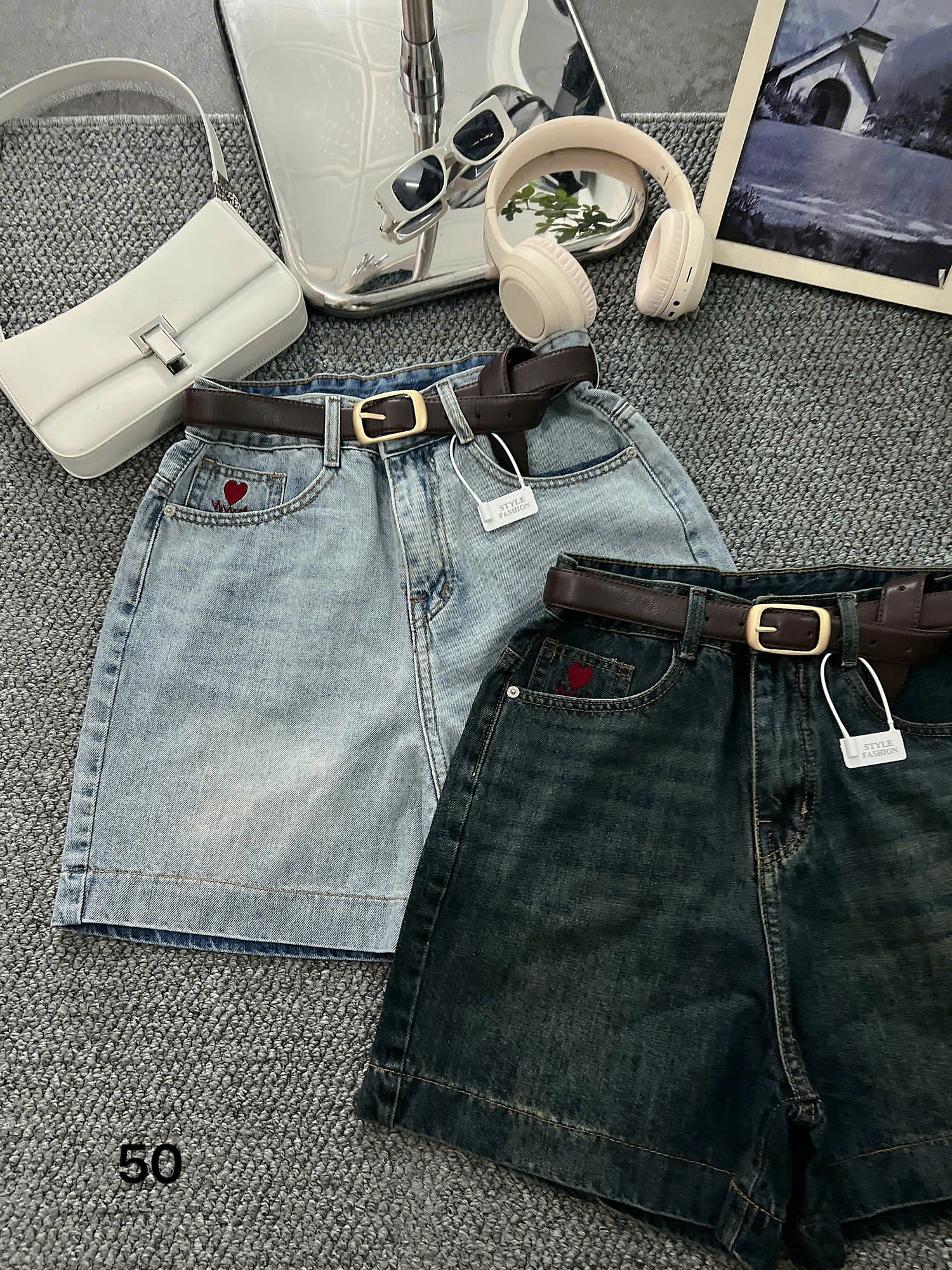 Quần short jean ngố thêu tim bigsize QSJ050 dành cho nàng mũm mĩm từ 55-90kg_thumbnail_6