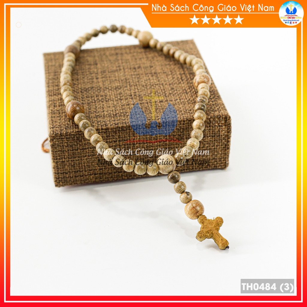 Tràng chuỗi Mân Côi 50 hạt trầm núi tốt già tuổi 8ly mix 10ly NS163 Quà tặng Công Giáo, GIÁNG SINH, sinh nhật - TH0484_thumbnail_1