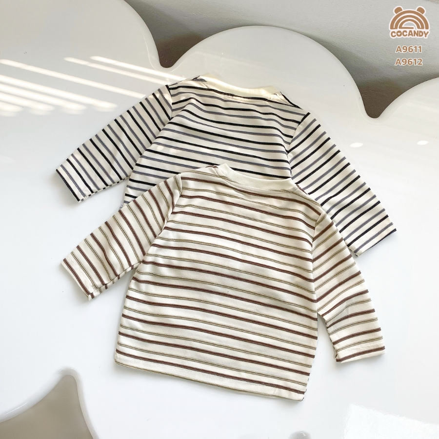 Áo thun dài kẻ ĐEN BE túi ngực_thumbnail_8