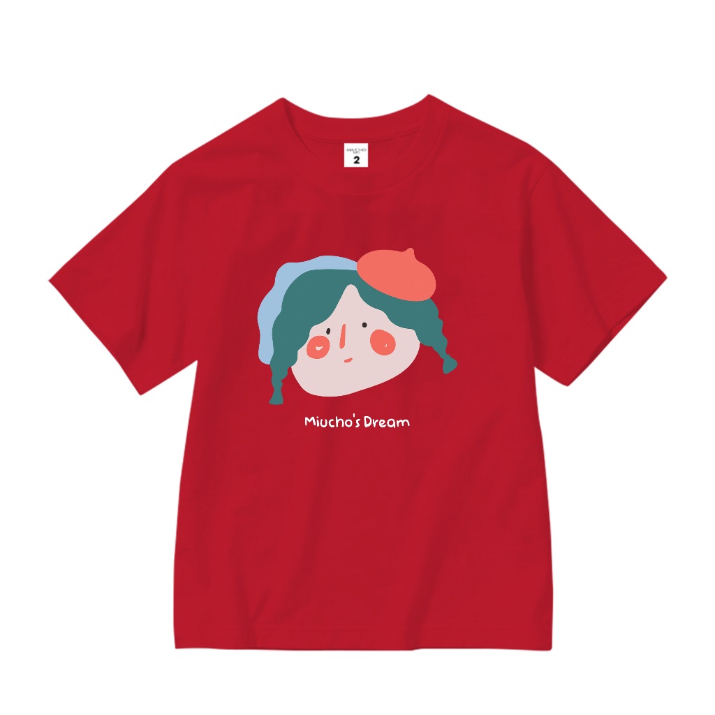Áo thun dễ thương cho bé gái form rộng AED655 Miucho Kid 100% vải cotton thoáng mát basic_thumbnail_6