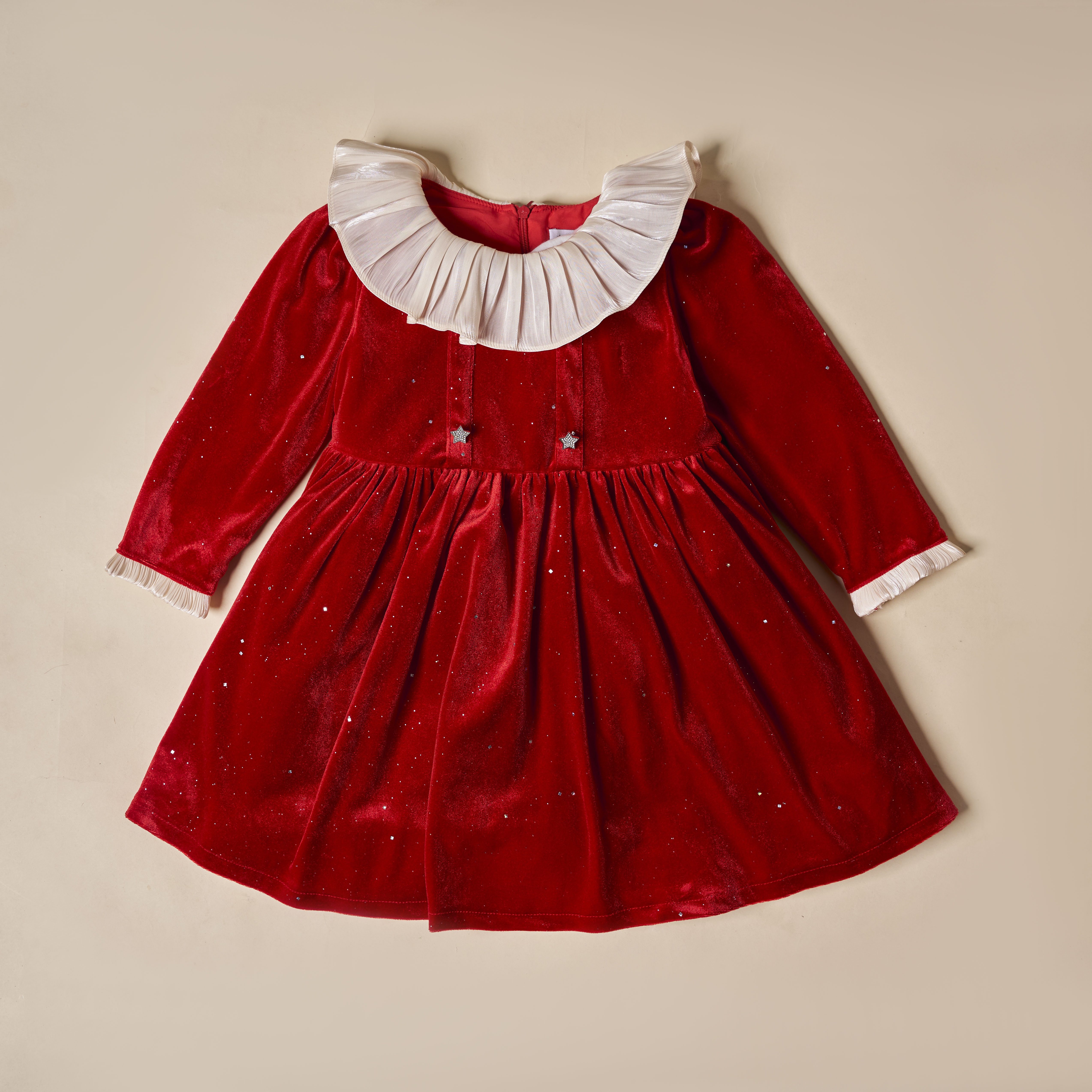 Váy nhung kim tuyến cổ phối tơ_thumbnail_0