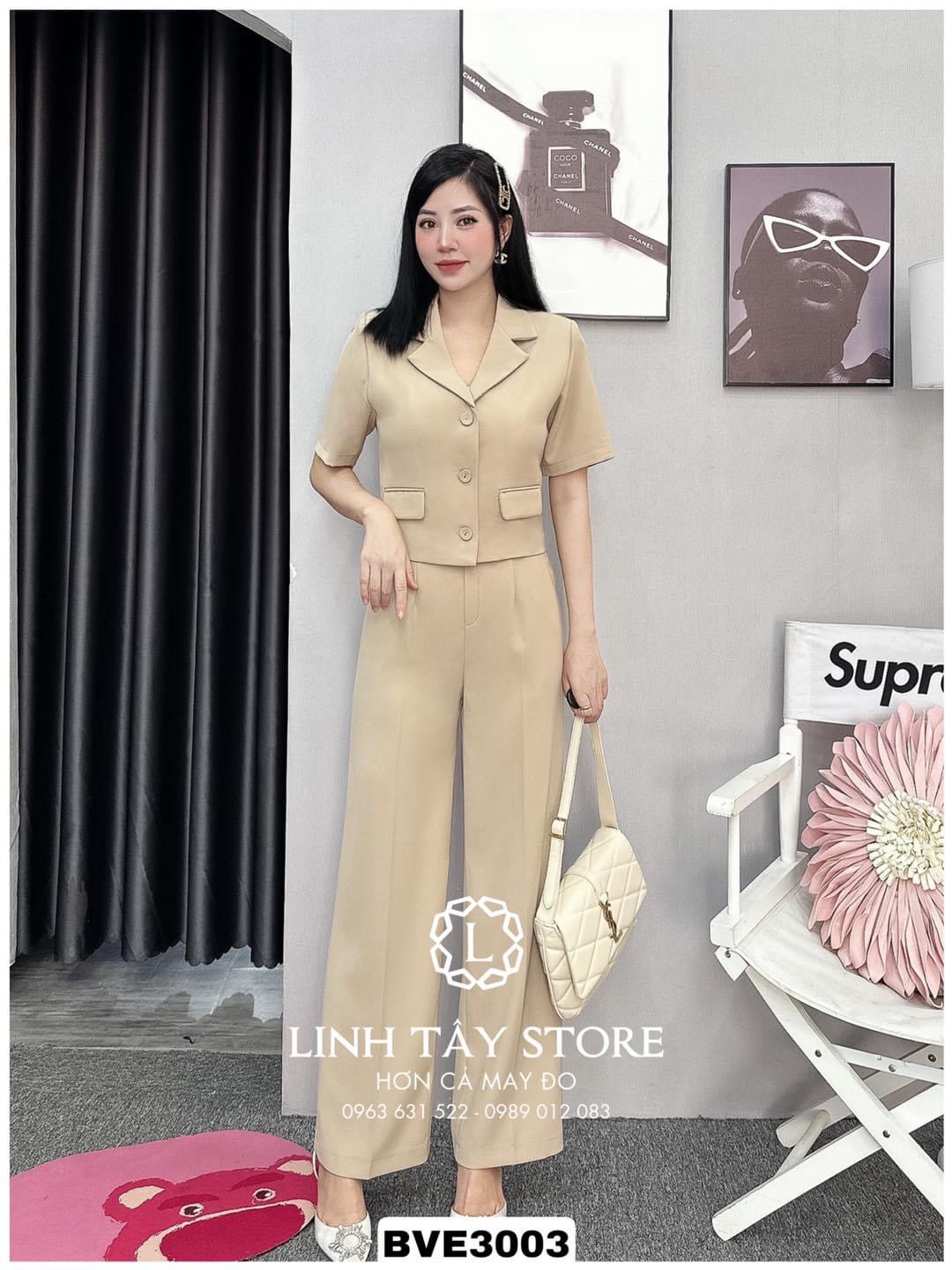 Set Bộ Vest Tay Ngắn Siêu Phẩm Cho Chị Em Công Sở _thumbnail_4