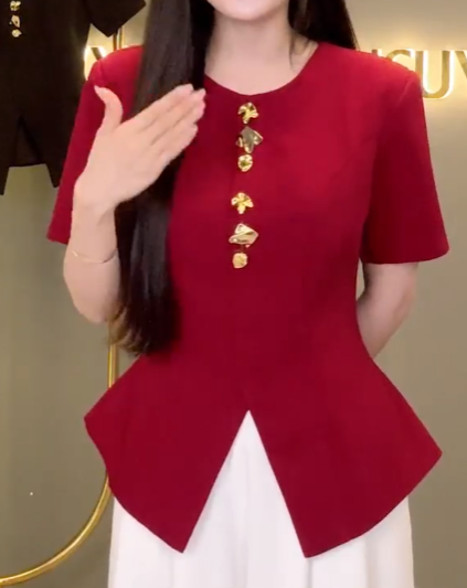 Áo PL Cổ Tròn Khuy Vàng_thumbnail_13