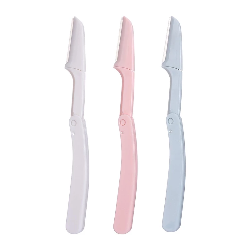 3pcs Foldable Eyebrow Shaver Set