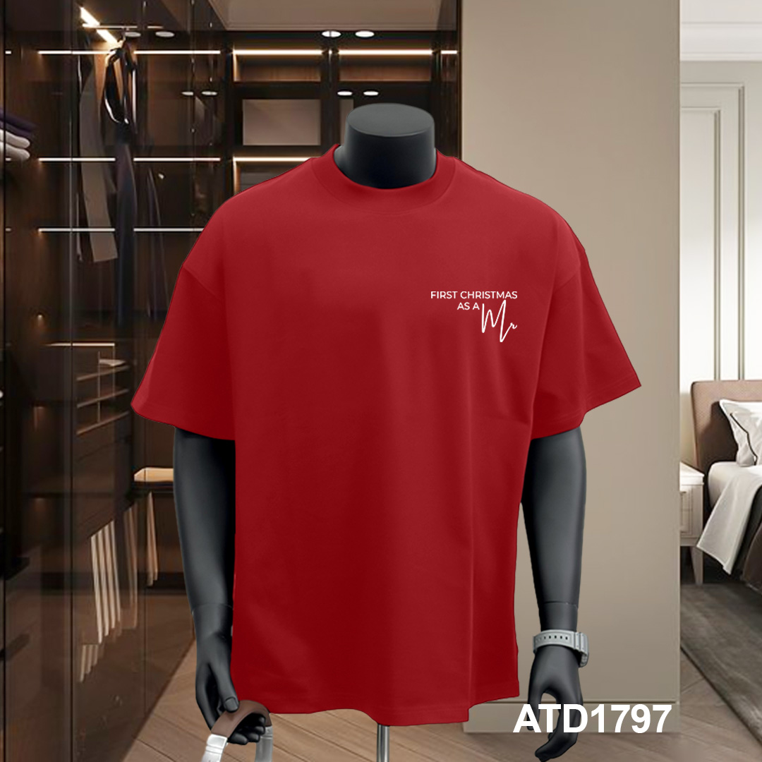 Áo phông nam giáng sinh noel form rộng cổ tròn vải cotton thoáng mát 1797 Miucho Iconic in Typography_thumbnail_8