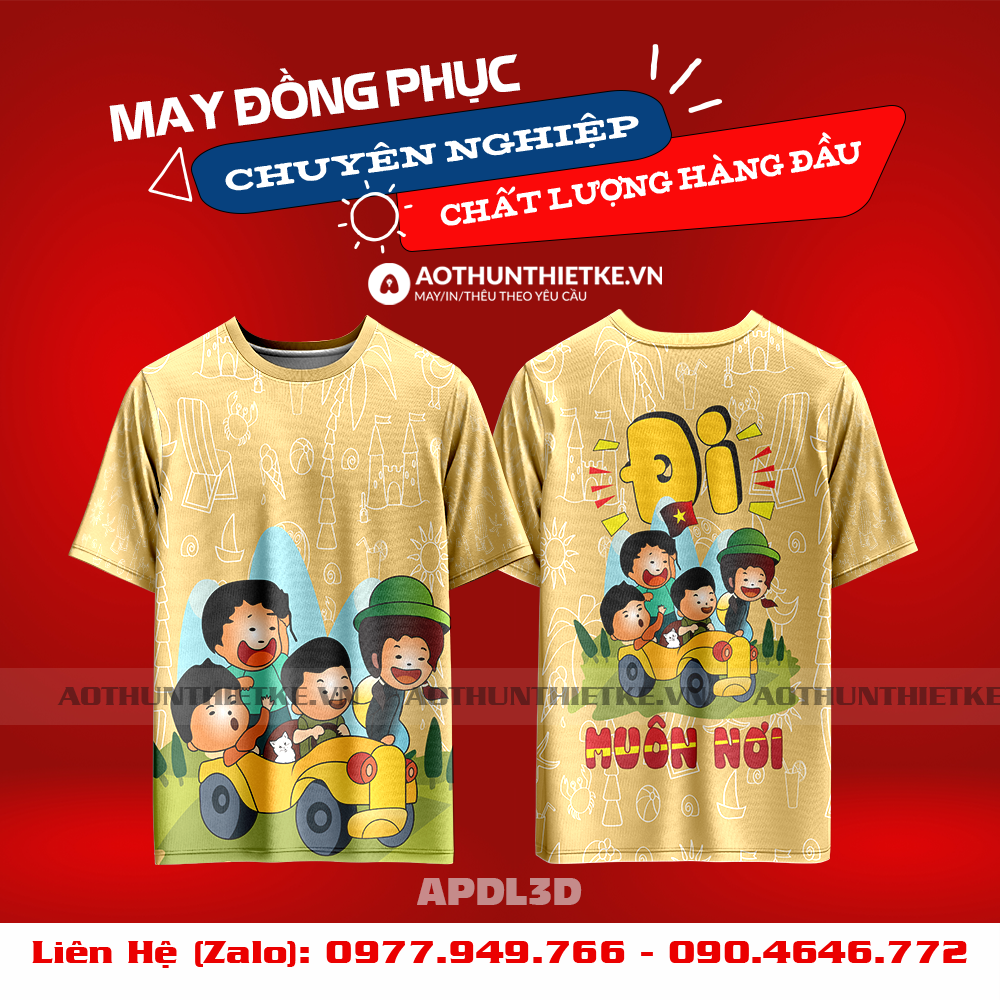 Áo Phông Du Lịch 3D-TK84