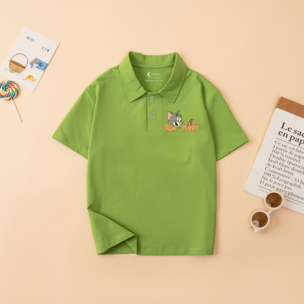Áo Polo cho bé trai in hình Tom & Jerry - Loza Kids PL3049_thumbnail_8