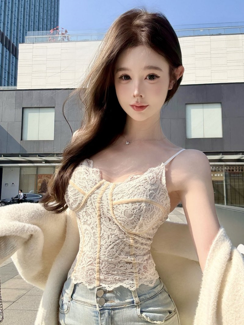 Cami Ren Gợi Cảm – Áo 2 Dây Corset Dáng Ôm