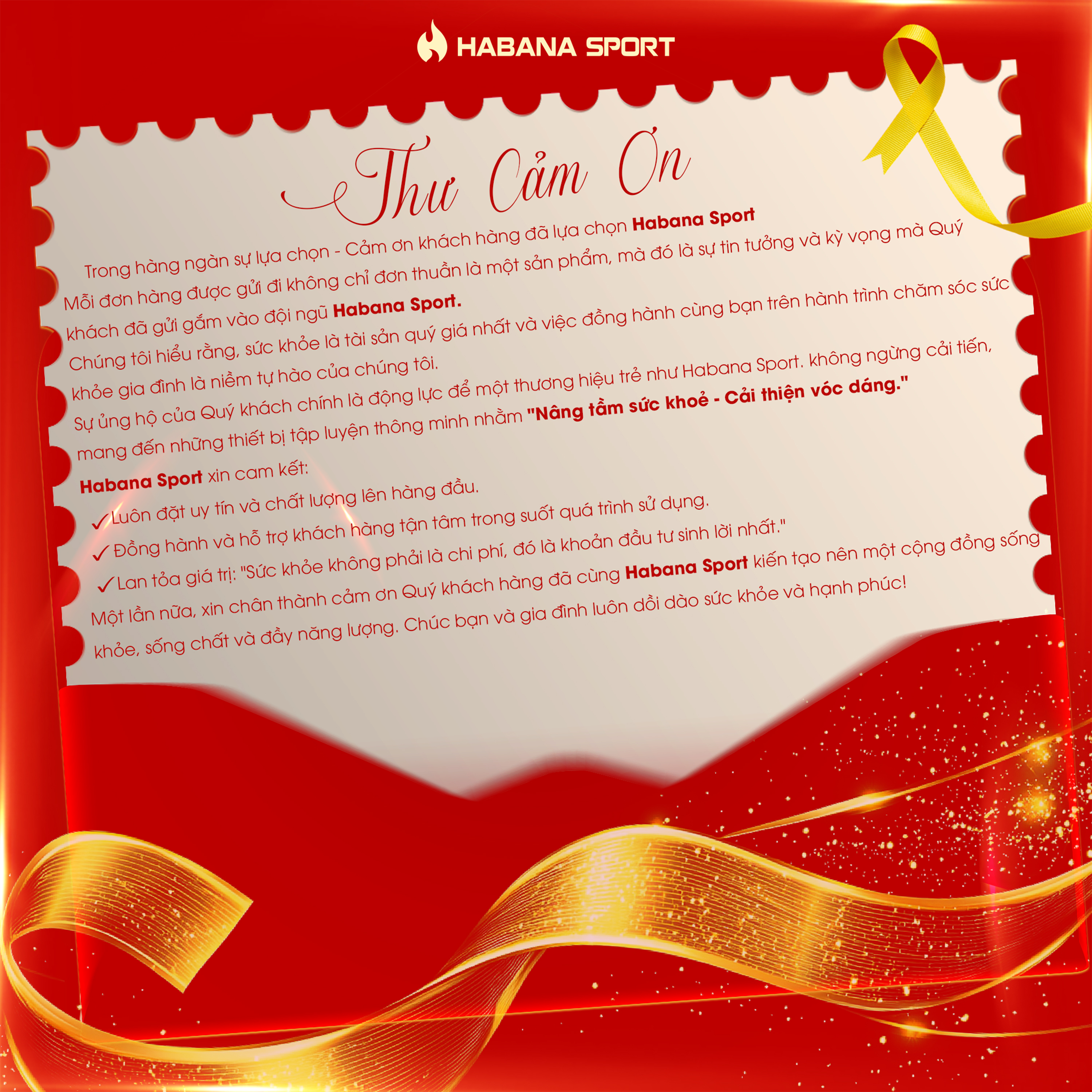 Cảm ơn bạn đã chọn Habana Sport!