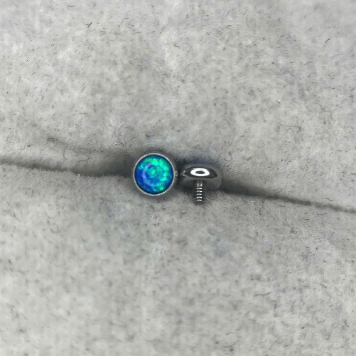 Charm cấy thép y tế opal xanh size 4 thân 1.6_thumbnail_2