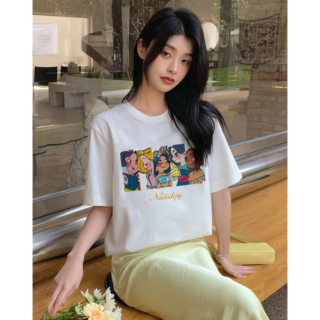 Áo phông nữ form rộng tay lỡ unisex đẹp chất vải cotton hàn quốc AT099 Miucho in hình_thumbnail_4