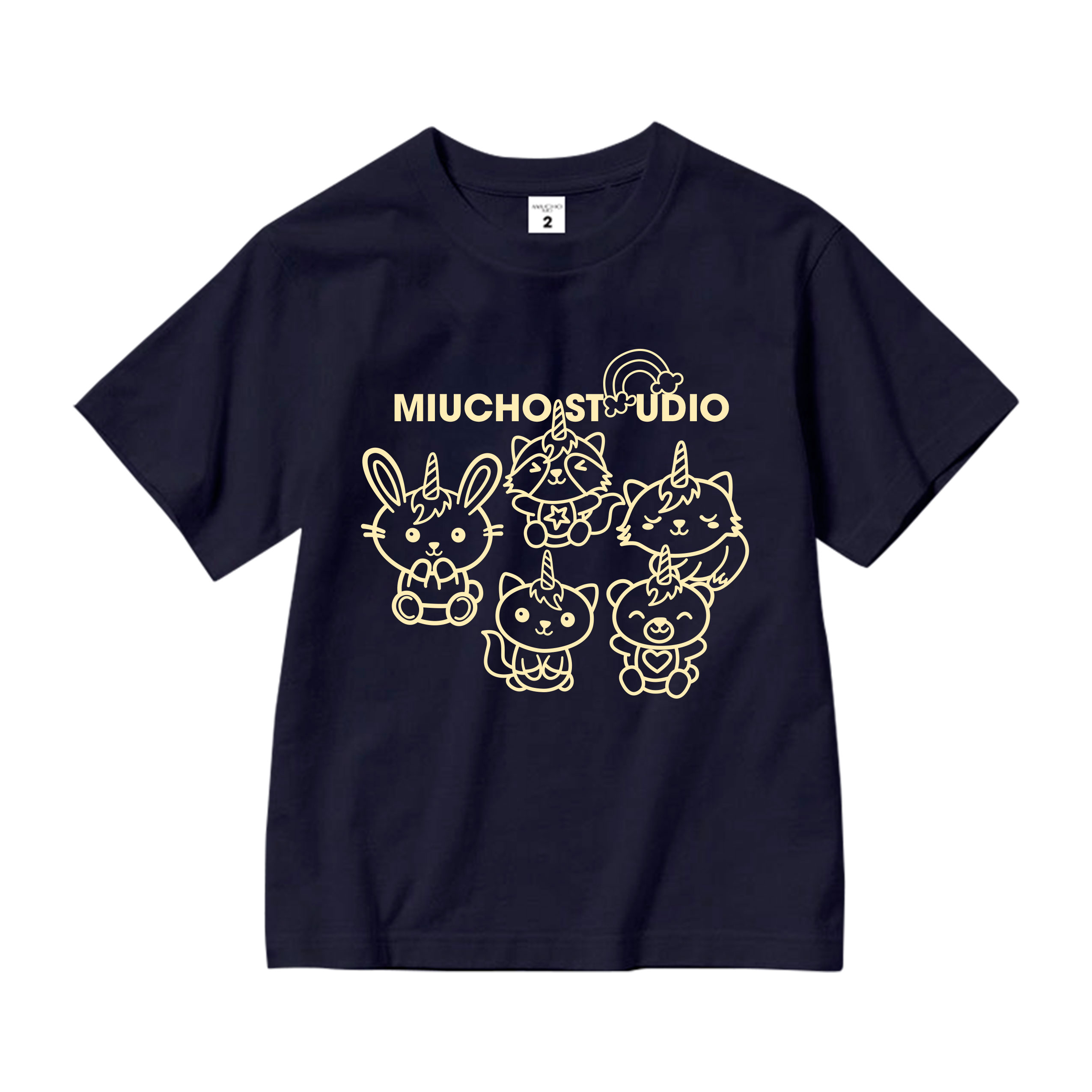 Áo thun bé gái form rộng dễ thương chất vải cotton thoáng mát AED1522 Miucho Kid in artwork_thumbnail_12