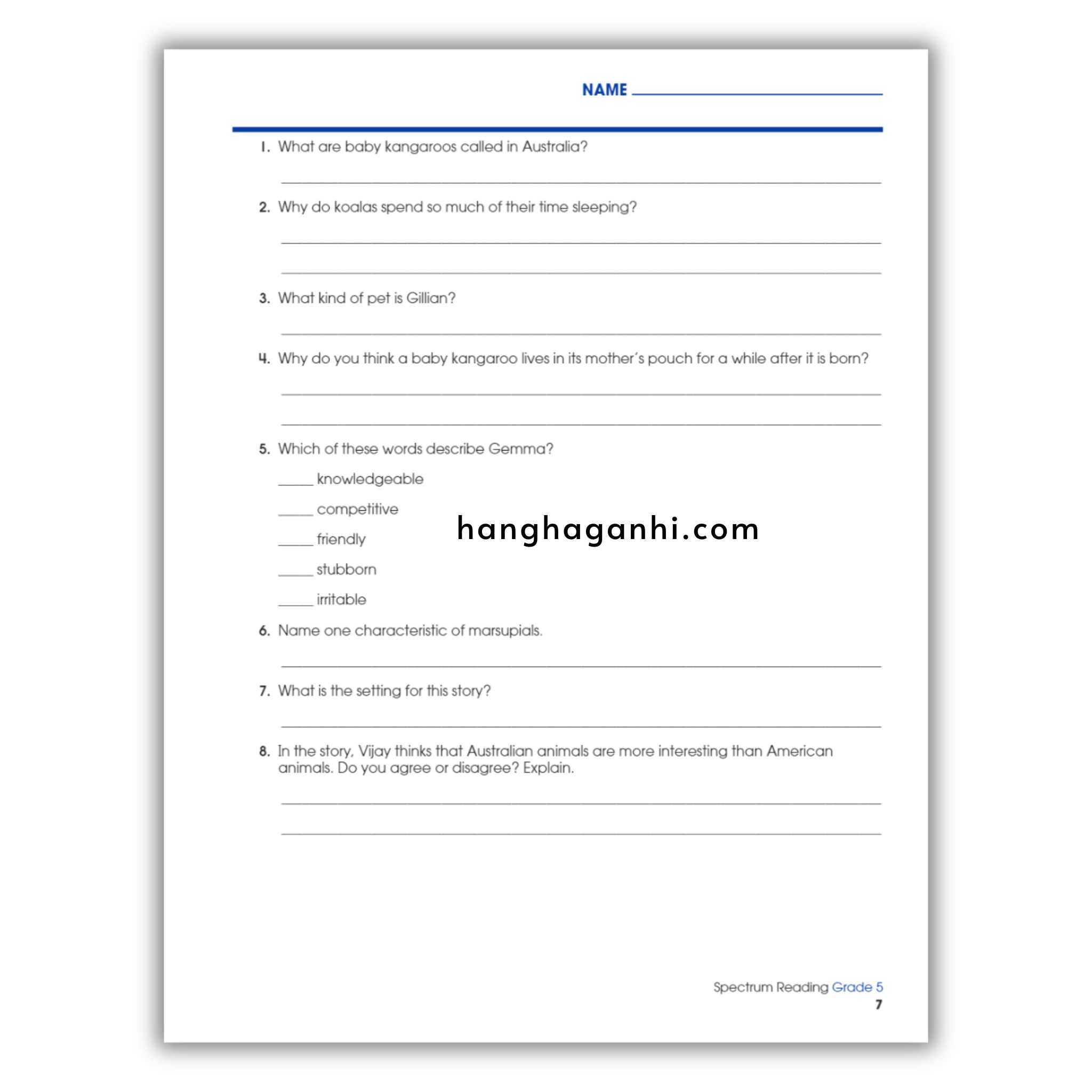 Sách Spectrum Reading Workbook Grade 5_thumbnail_4