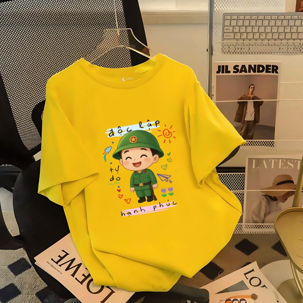 [Form rộng] Áo thun in hình 