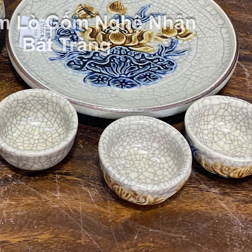 Ấm Chén Thờ Cúng Men Rạn Bát Tràng - hàng chuẩn Bát Tràng - Nghệ nhân chế tác_thumbnail_3