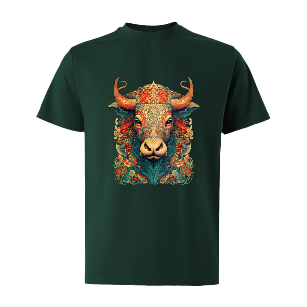 Áo thun nam form rộng 12 con giáp tuổi Sửu ATD478 Miucho Iconic cotton cổ tròn in graphic_thumbnail_10