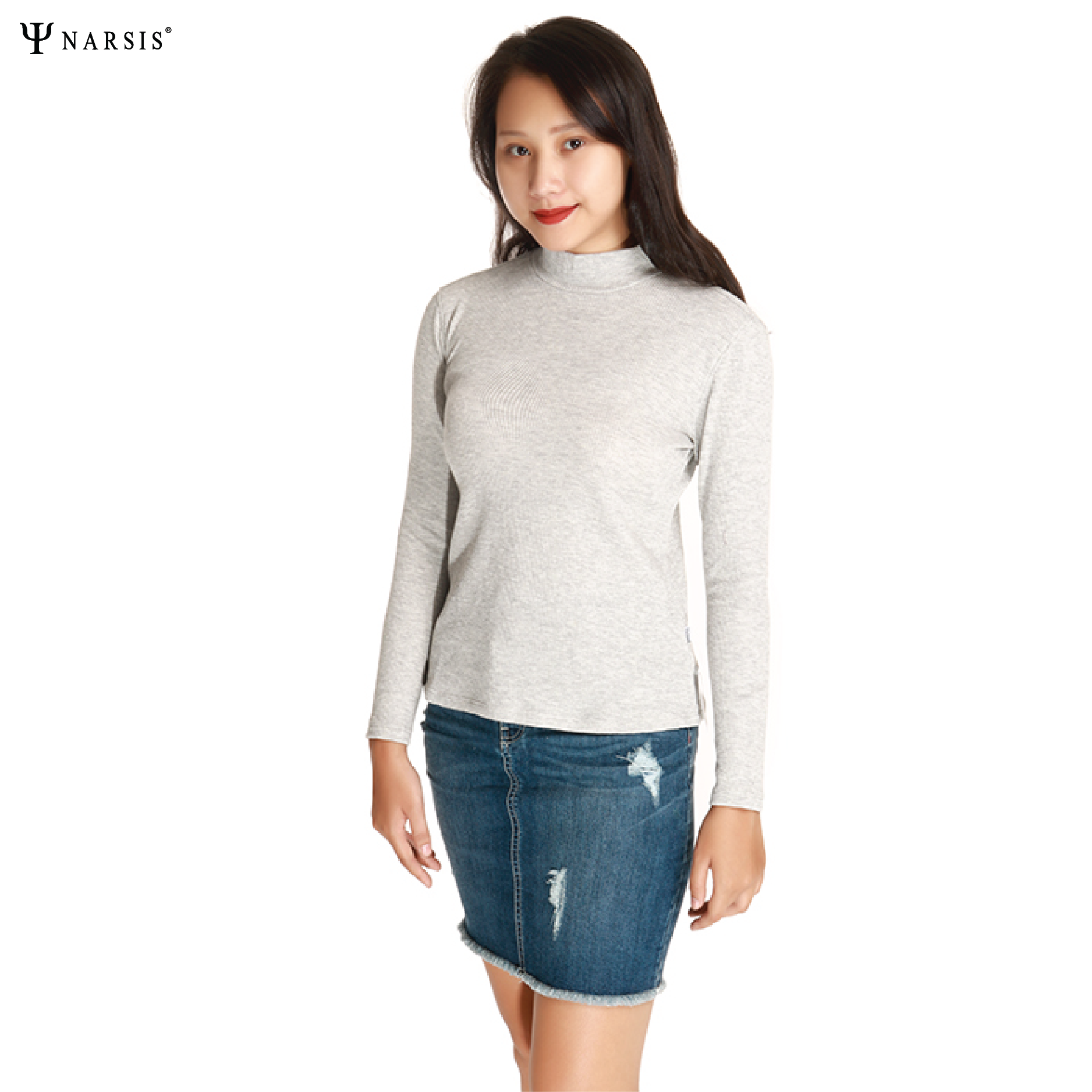 ÁO DÀI TAY NỮ L7100 NARSIS VẢI LEN COTTON ẤM ÁP, THOÁNG MÁT, GIỮ ẤM TỐT, MỀM MẠI