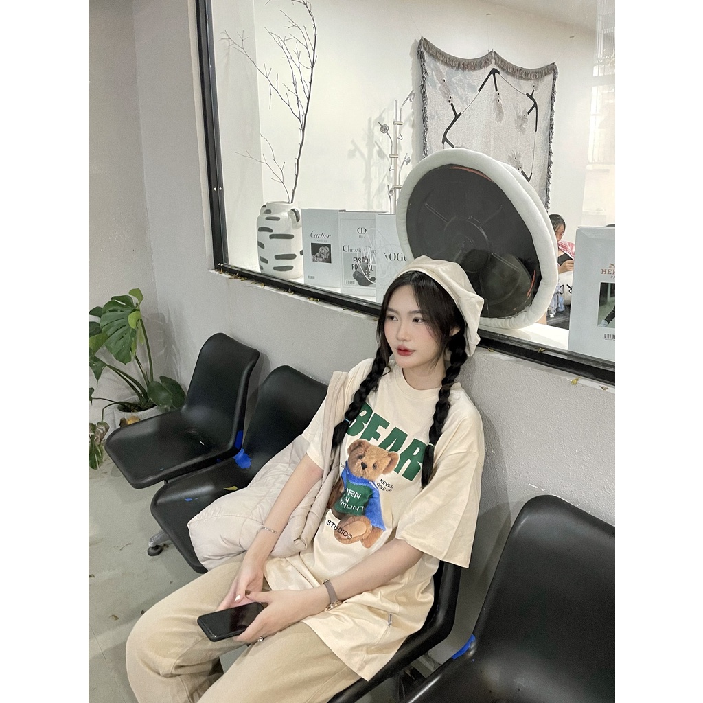 Áo thun tay lỡ form rộng đẹp oversize chất vải cotton AT260 Miucho in graphic_thumbnail_3