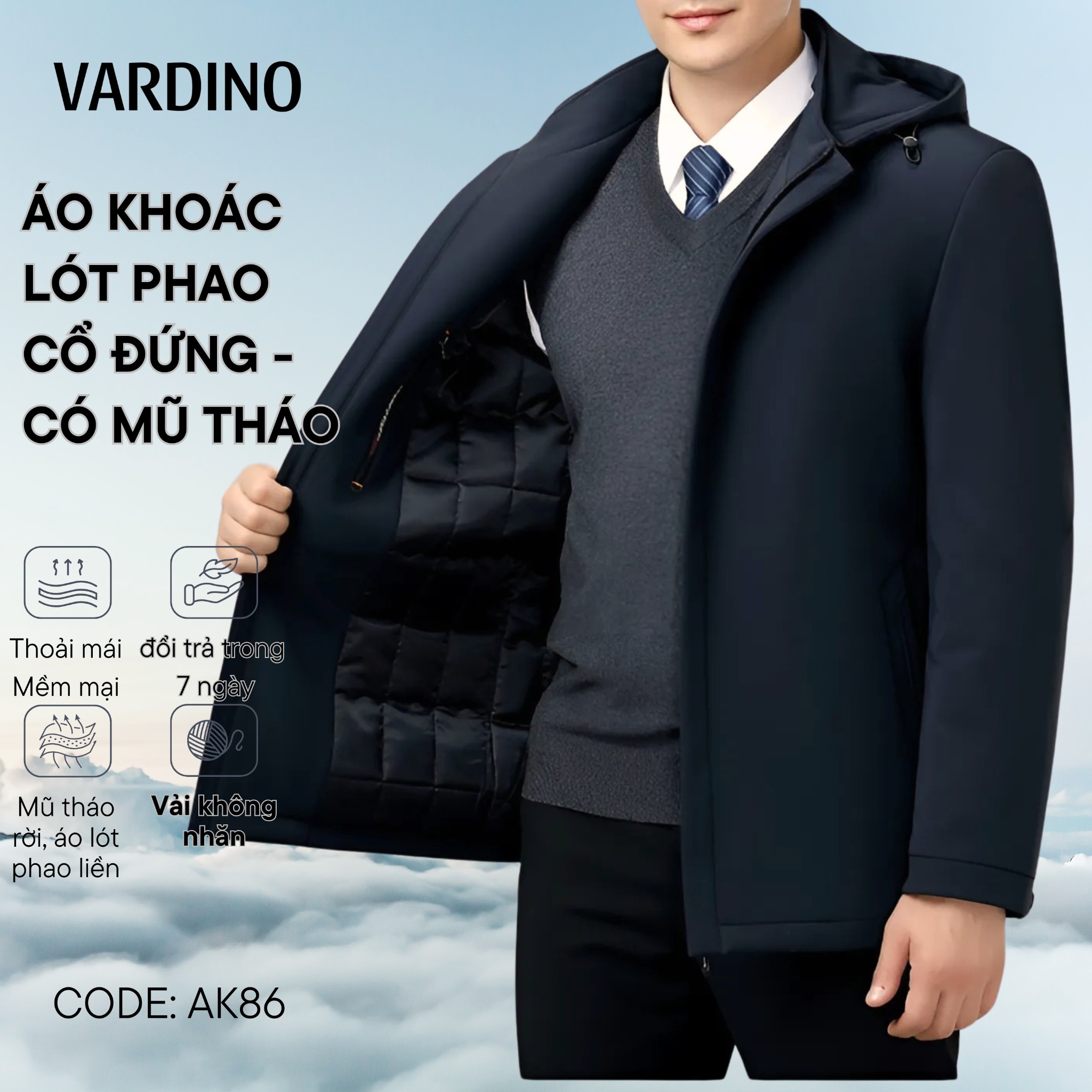 Áo khoác nam có mũ Vardino AK86_thumbnail_5