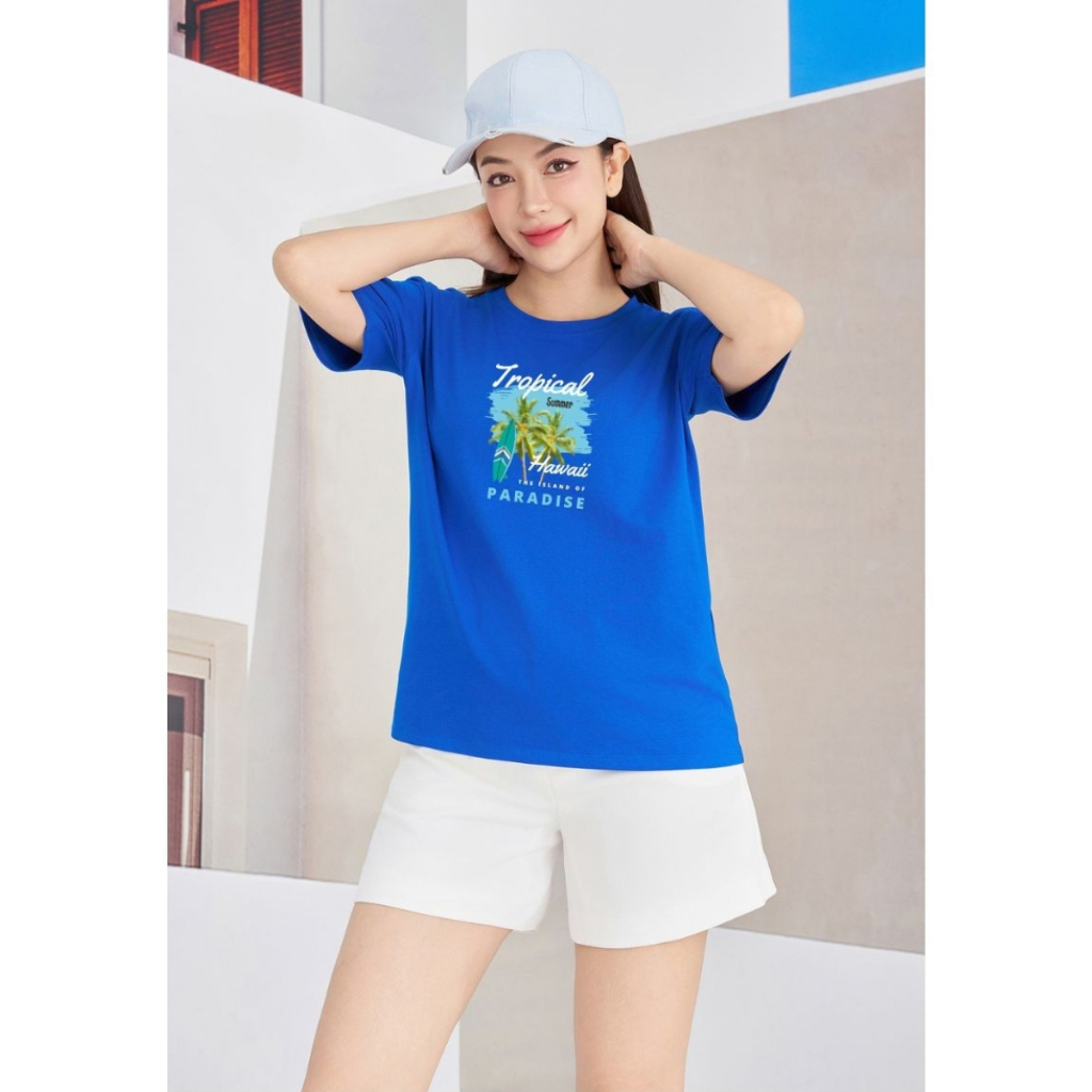 [Form Rộng] Áo phông nữ in hình 