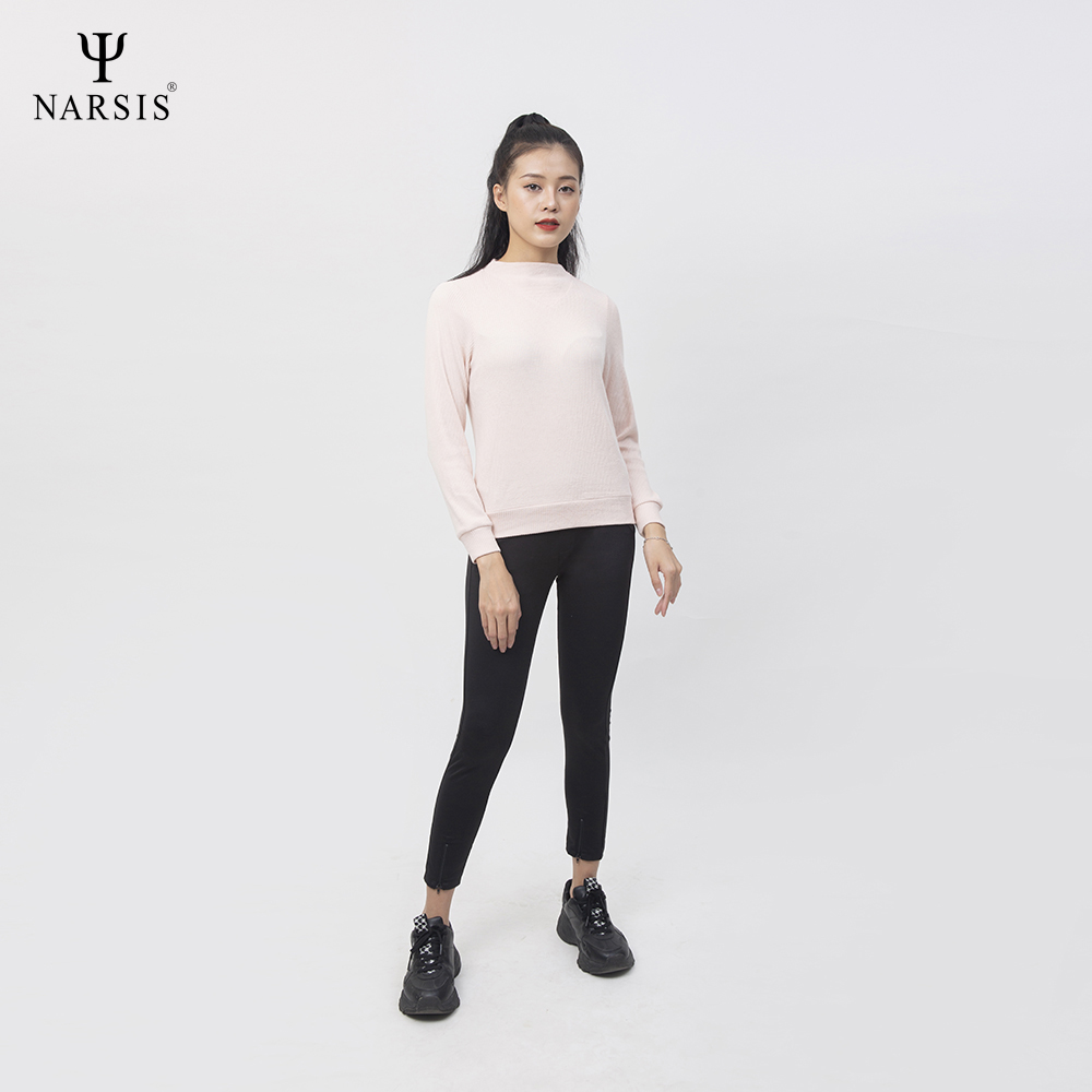 ÁO THU ĐÔNG NỮ L0059 NARSIS VẢI LEN COTTON ẤM ÁP, THOÁNG MÁT, GIỮ ẤM TỐT, MỀM MẠI_thumbnail_1