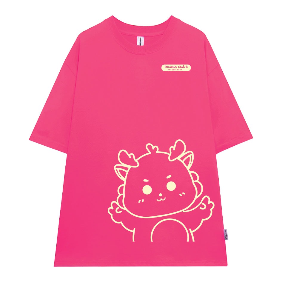 Áo thun in hình rồng local brand form rộng ATD743 Miucho cotton cổ tròn in graphic_thumbnail_12