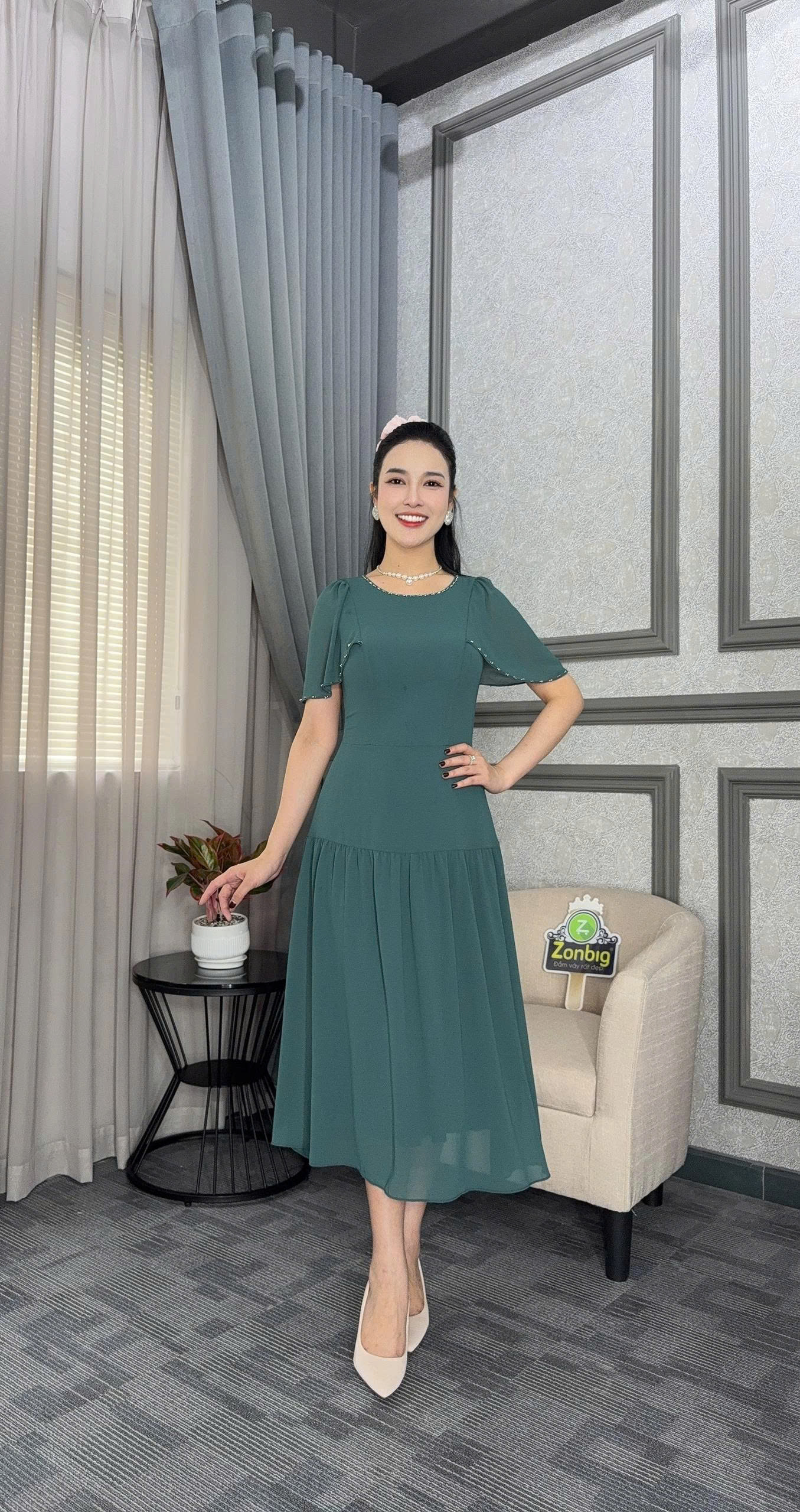 Đầm xòe - Y1982 - Thương hiệu Zonbig_thumbnail_5