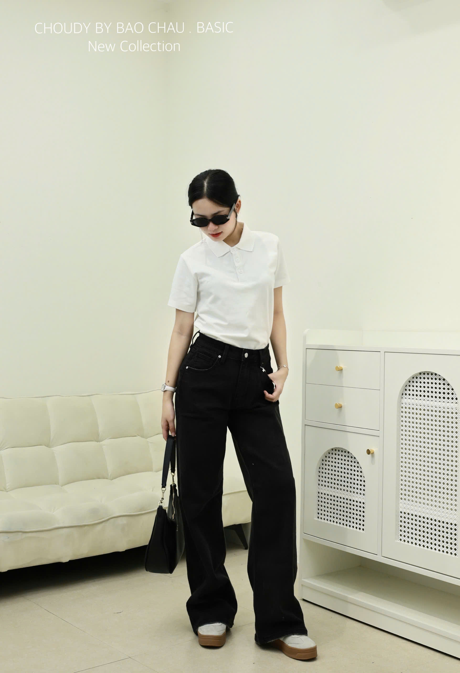 U461 QUẦN JEAN SUÔNG ĐEN