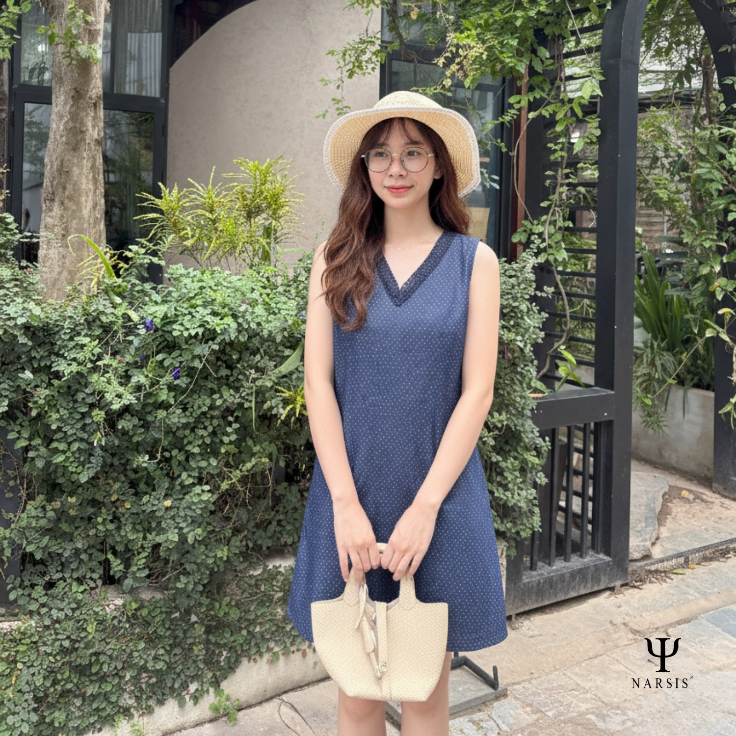 VÁY BÒ NỮ NARSIS  MÀU TÍM THAN B8007 NARSIS CHẤT LIỆU JEAN BỀN BỈ, CÁ TÍNH, TRẺ TRUNG, THỜI TRANG_thumbnail_0