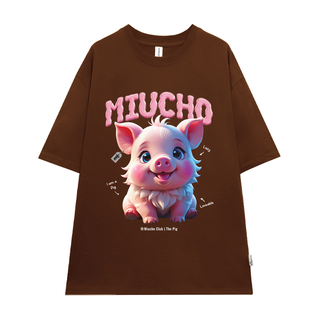 Áo thun form rộng 12 con giáp tuổi Hợi (tuổi heo) ATD1242 Miucho tay ngắn cổ tròn in mix_thumbnail_11