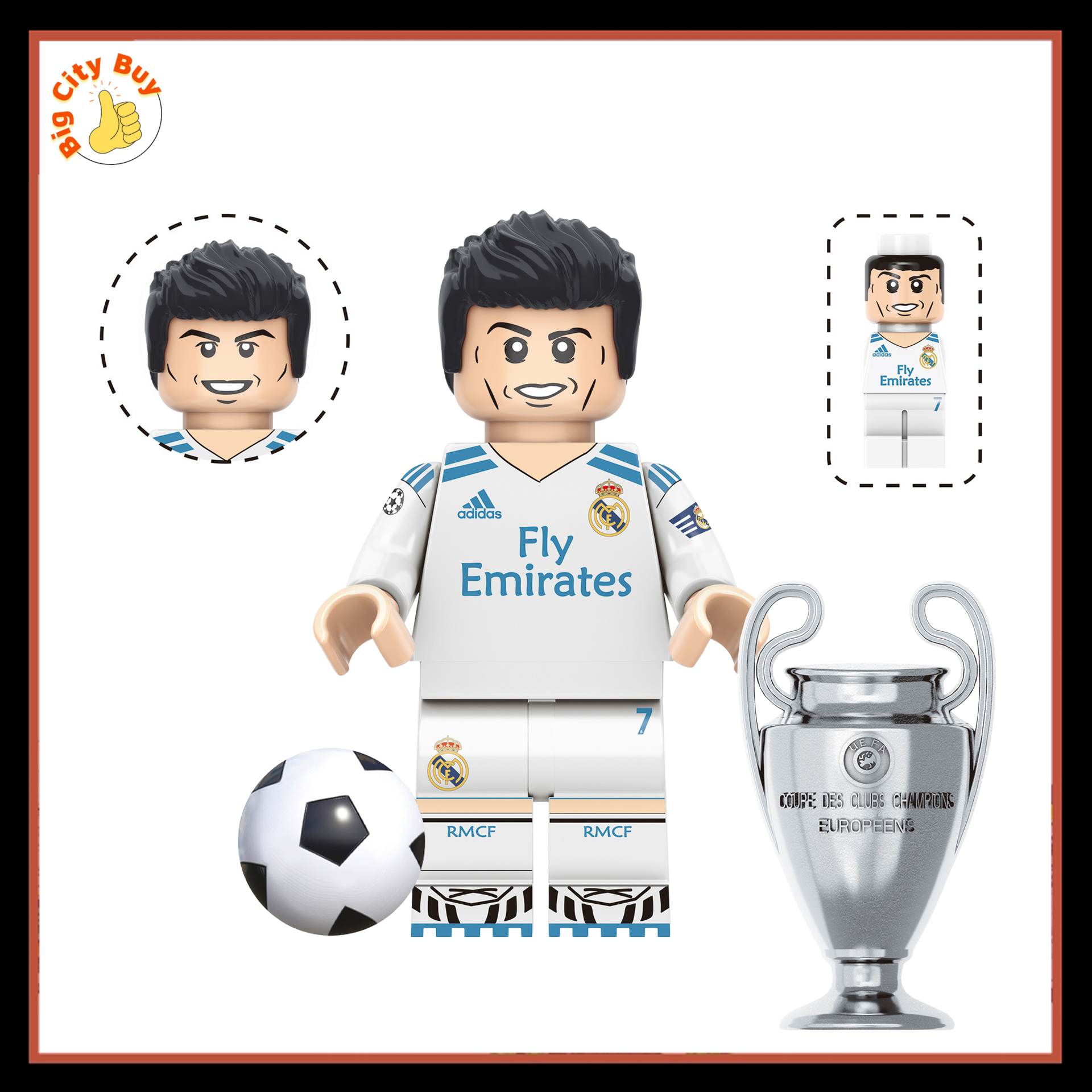 Cầu thủ bóng đá VIP Huyền Thoại Sân Cỏ Tặng Kèm Cúp, Đế Trưng Bày, Bóng Đá, Mini Figure Siêu Đẹp_thumbnail_12