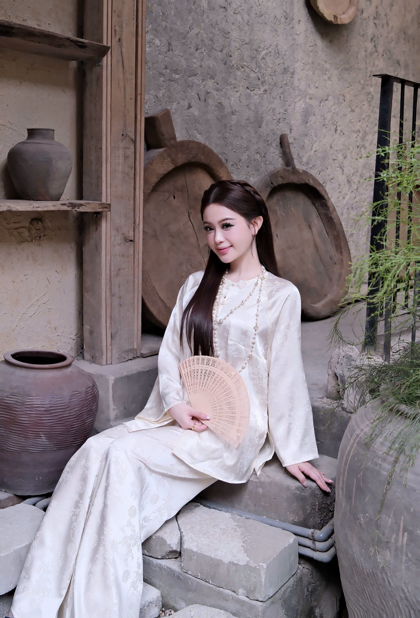 PP377 Pháp phục lễ chùa cao cấp Tinh Nhi