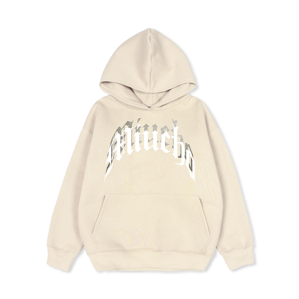 Áo hoodie nữ form rộng HDD291 Miucho chân cua in typography_thumbnail_0