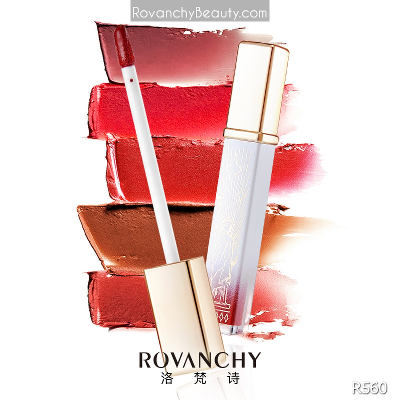 Son Kem Lì R560 ROVANCHY Nữ Hoàng - Không Bám Ly, Lâu Trôi, Màu Sắc Thời Thượng, 3.8g_thumbnail_7