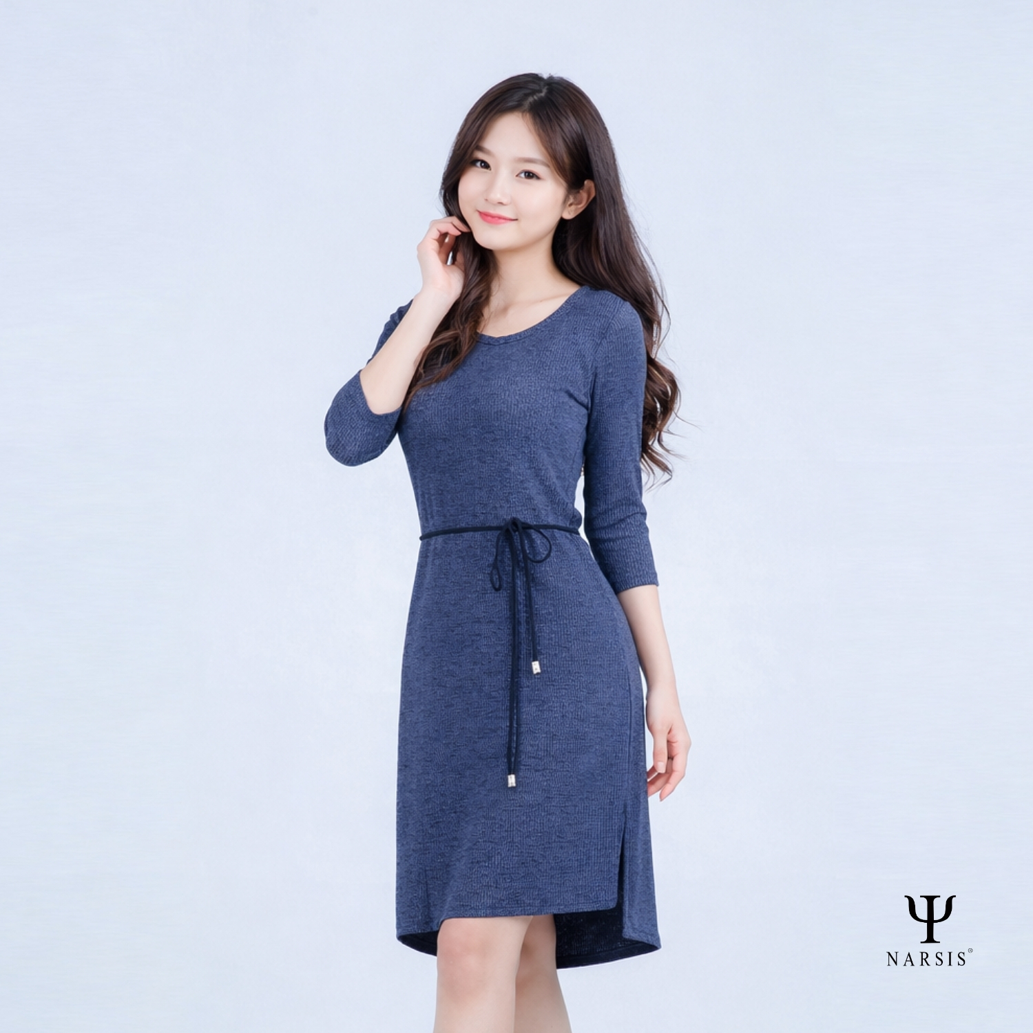 VÁY NỮ B7015 NARSIS VẢI LEN COTTON ẤM ÁP, THOÁNG MÁT, GIỮ ẤM TỐT, MỀM MẠI, GIỮ ẤM TỐT, MỀM MẠI