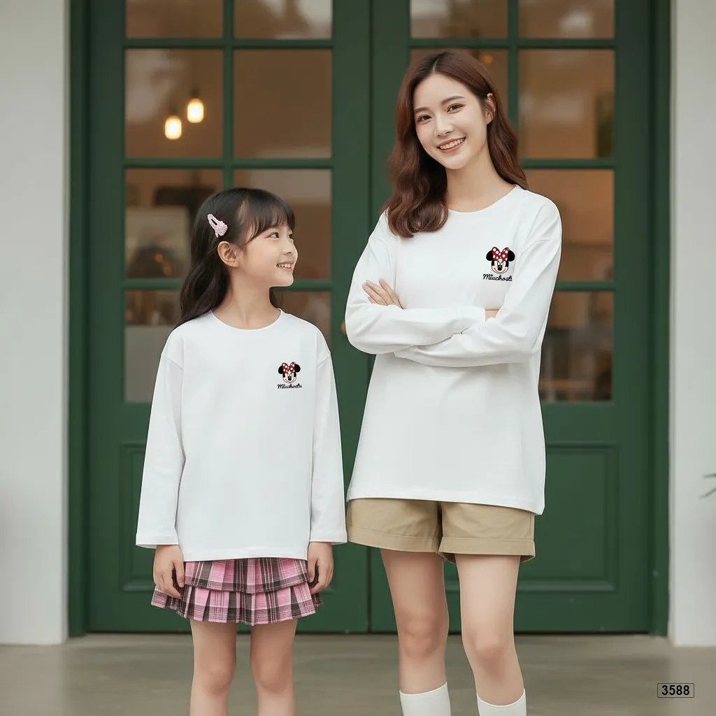 Áo thun kid tay dài form rộng phong cách Hàn Quốc Kado 3588_thumbnail_3