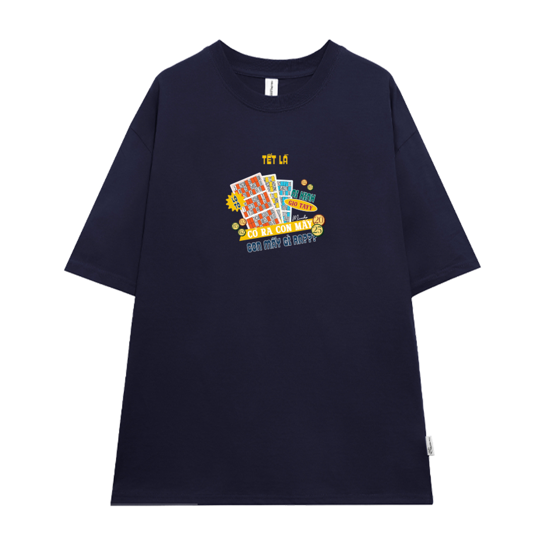 Áo thun TẾT LÀ form rộng cổ tròn chất vải cotton 4c thoáng mát Miucho BST in mix_thumbnail_24