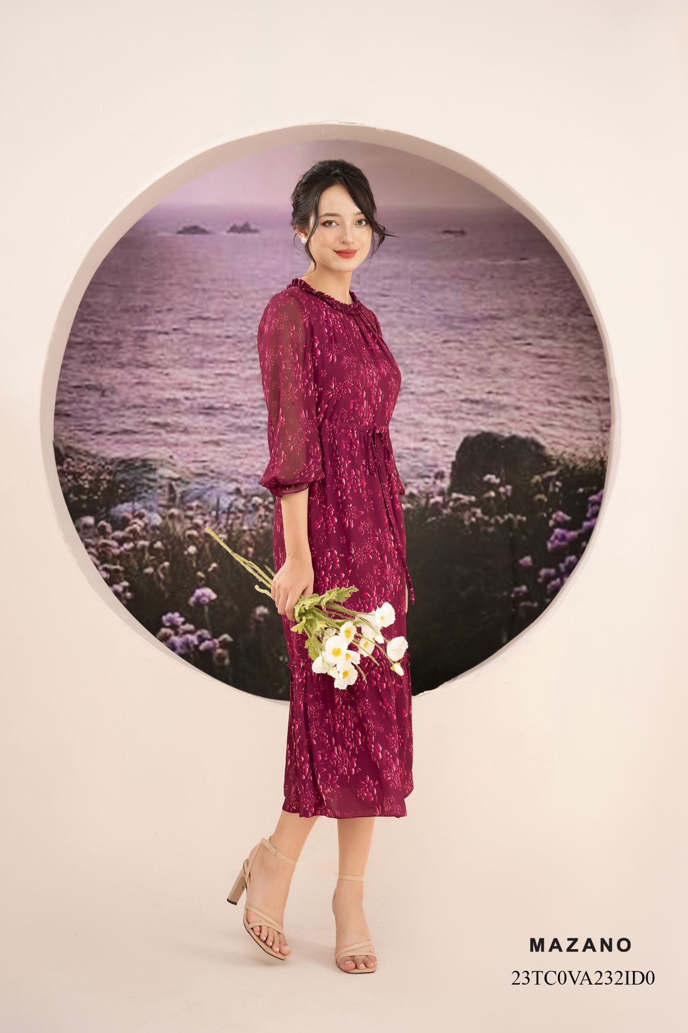 Đầm đỏ rút dây can bèo tầng