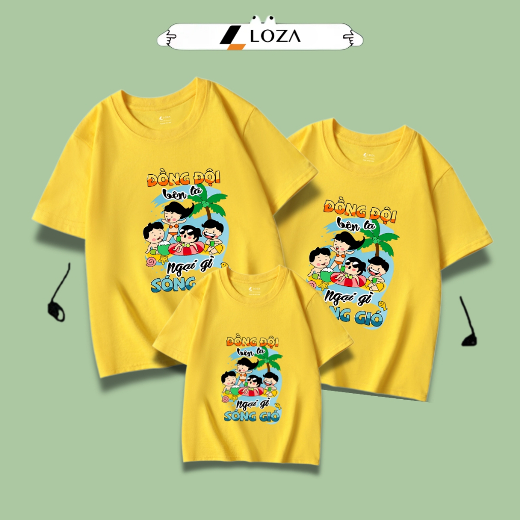 Áo phông gia đình LOZA KIDS 2025 - Áo đồng phục gia đình/ áo đồng phục nhóm du lịch biển – Mã GĐ3146_thumbnail_1