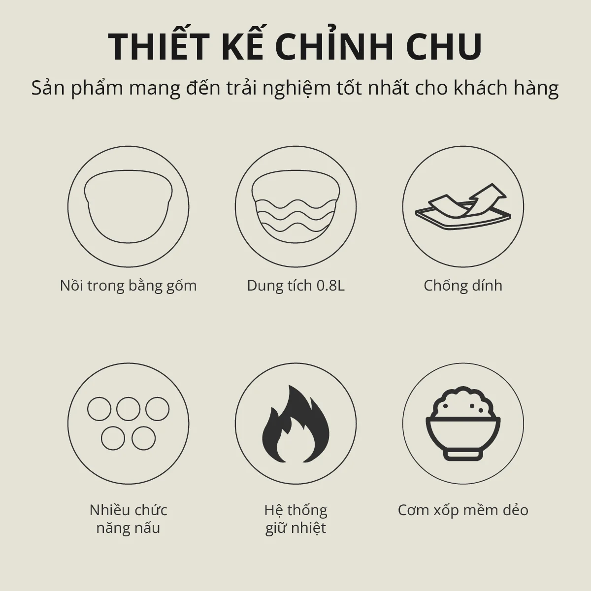 Nồi cơm điện lòng sứ 0.8Lít Mishio MK365 tặng kèm nồi hầm chậm 1Lít_thumbnail_3