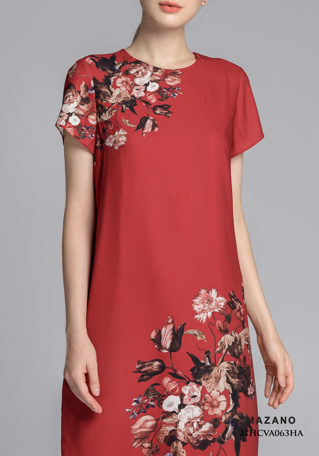Váy suông đỏ họa tiết hoa_thumbnail_5