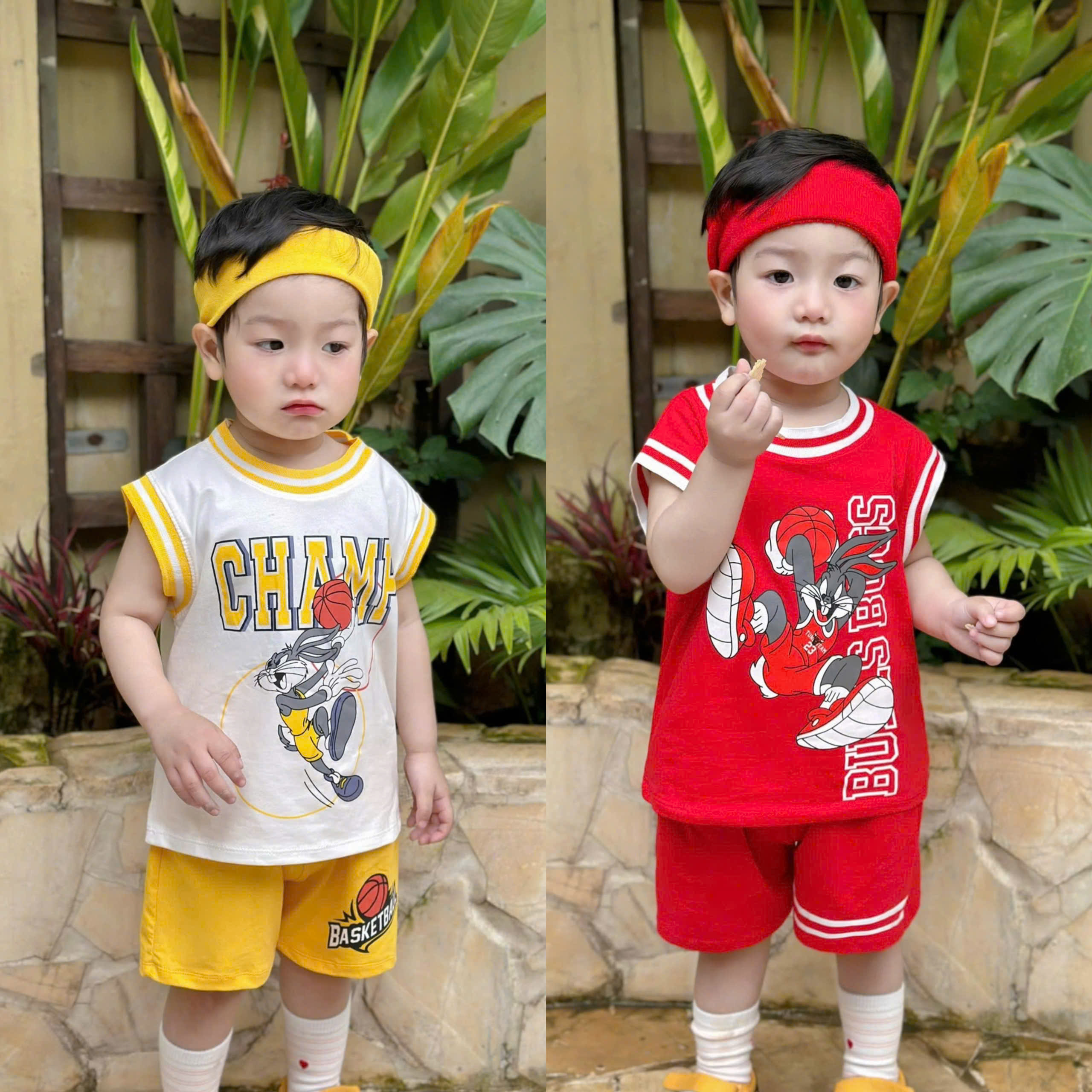 N64 SET 2 BỘ BA LỖ THỎ BÓNG RỔ CHAMP- A100.327