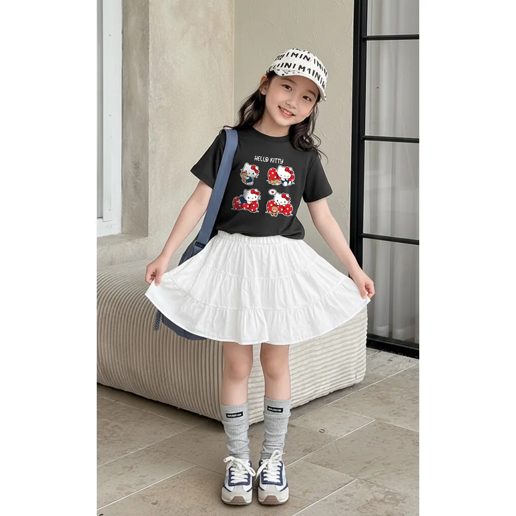 Áo thun kid form rộng Kado chất vải cotton dày dặn thoáng mát thoải mái Hello Kitty 2886_thumbnail_6