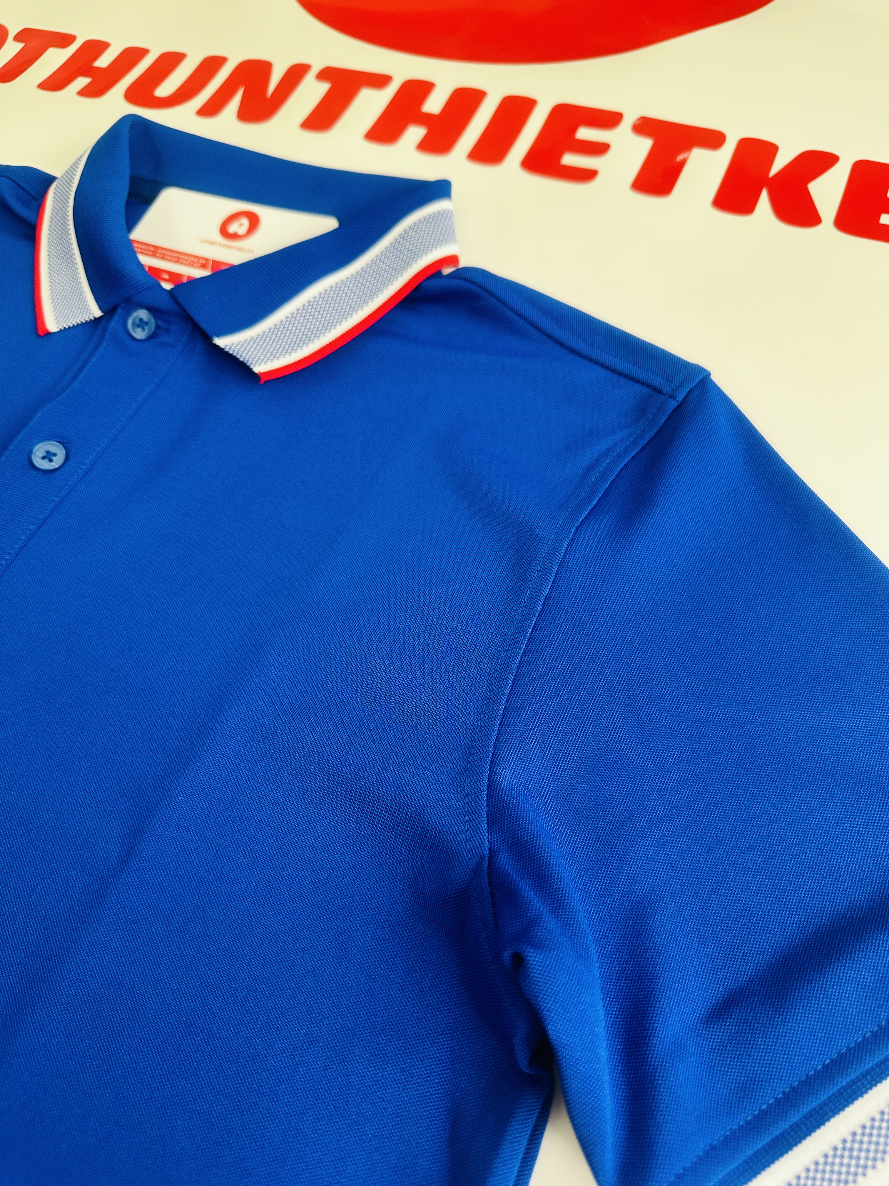 Áo Đồng Phục Polo Caro Xanh Bích_thumbnail_1